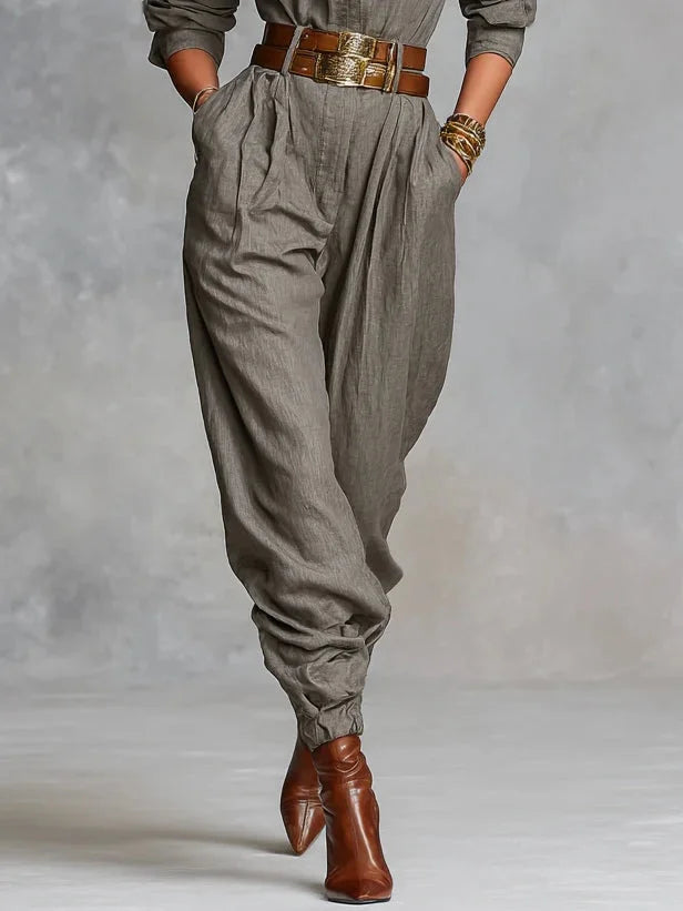 Megan | Linen and Cotton Jumpsuit