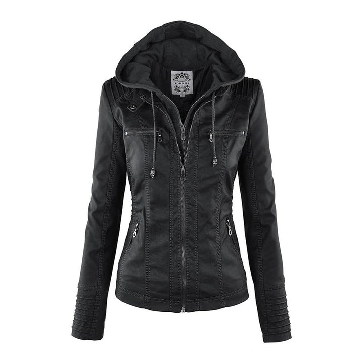 SYLVIA | Hooded Moto Jacket
