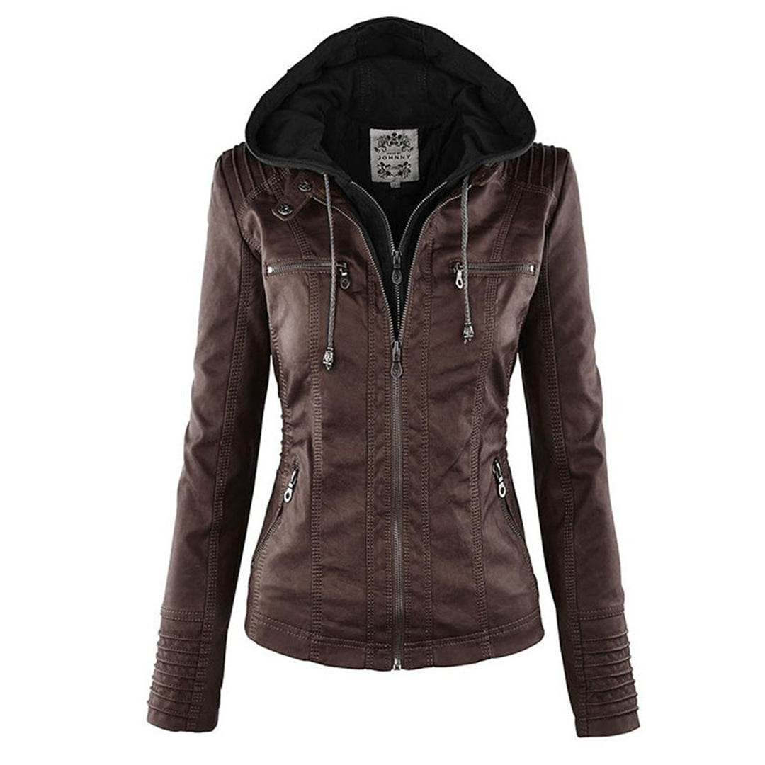 SYLVIA | Hooded Moto Jacket