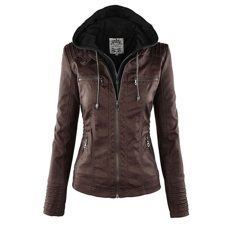 SYLVIA | Hooded Moto Jacket
