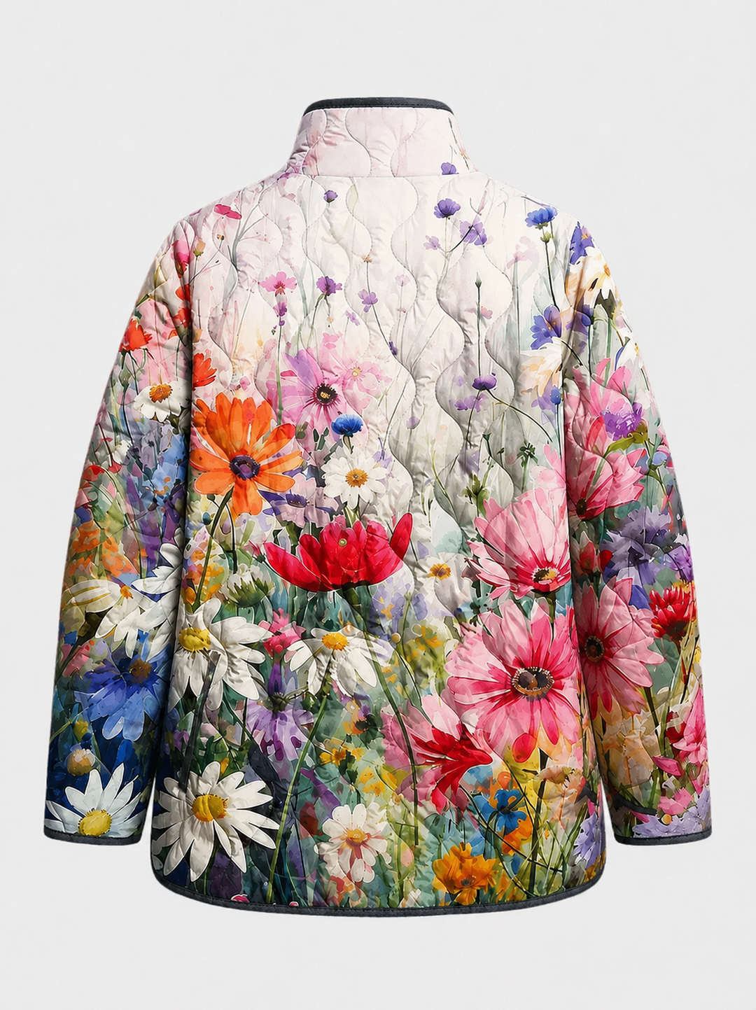 Nancy | Charming Vintage Floral Print Quilted Jacket