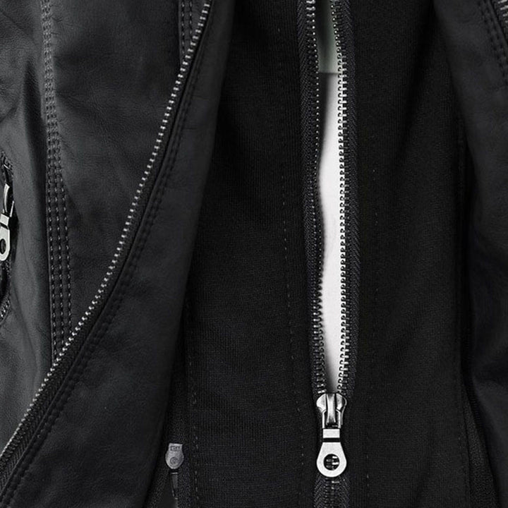 SYLVIA | Hooded Moto Jacket