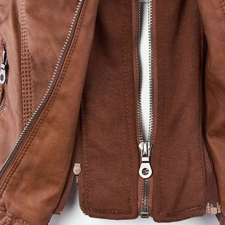 SYLVIA | Hooded Moto Jacket