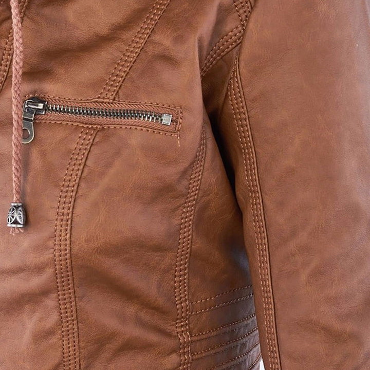 SYLVIA | Hooded Moto Jacket