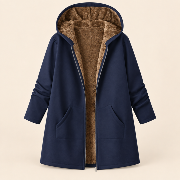 Heather | Cozy Hooded Longline Coat