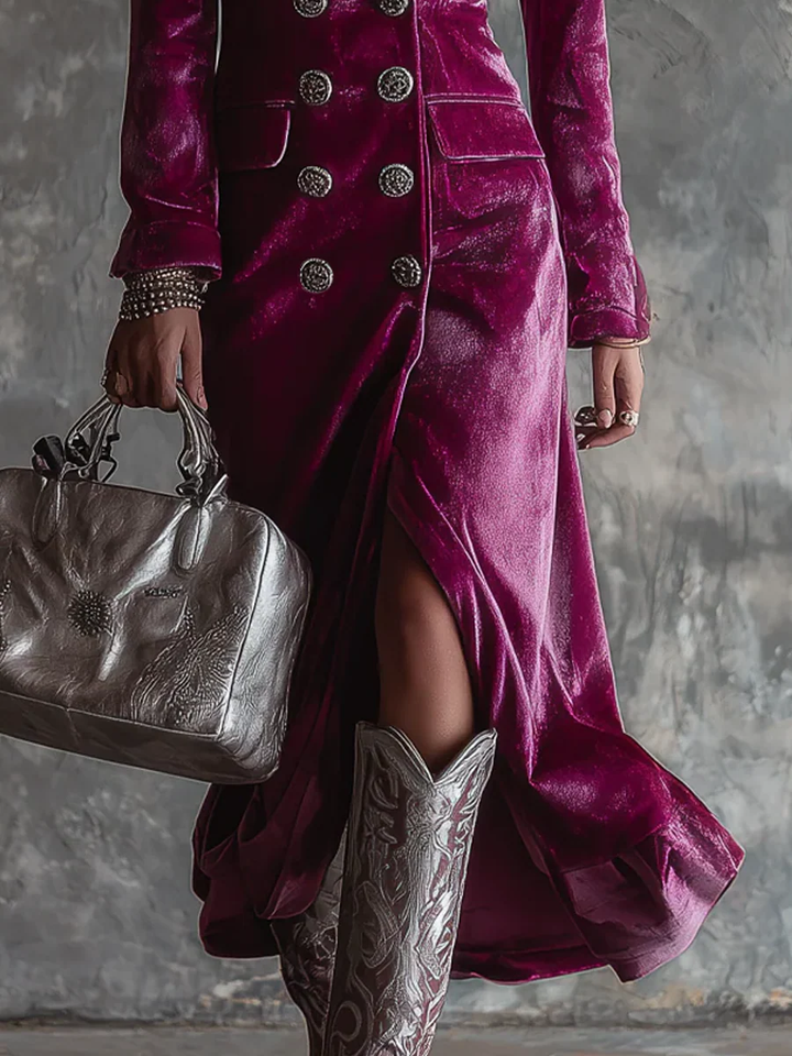Victoria | Velvet Blazer Dress