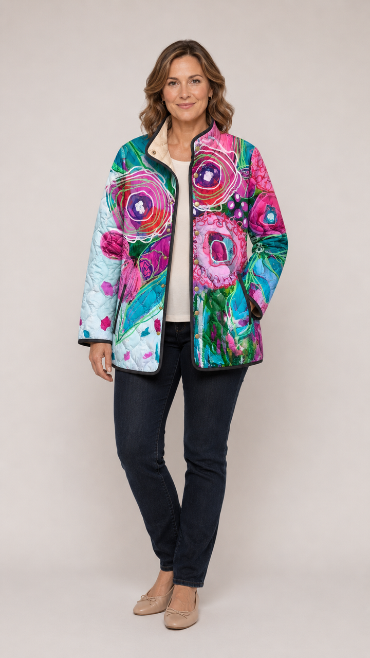 Kimberly | Elegant Floral Pattern Jacket