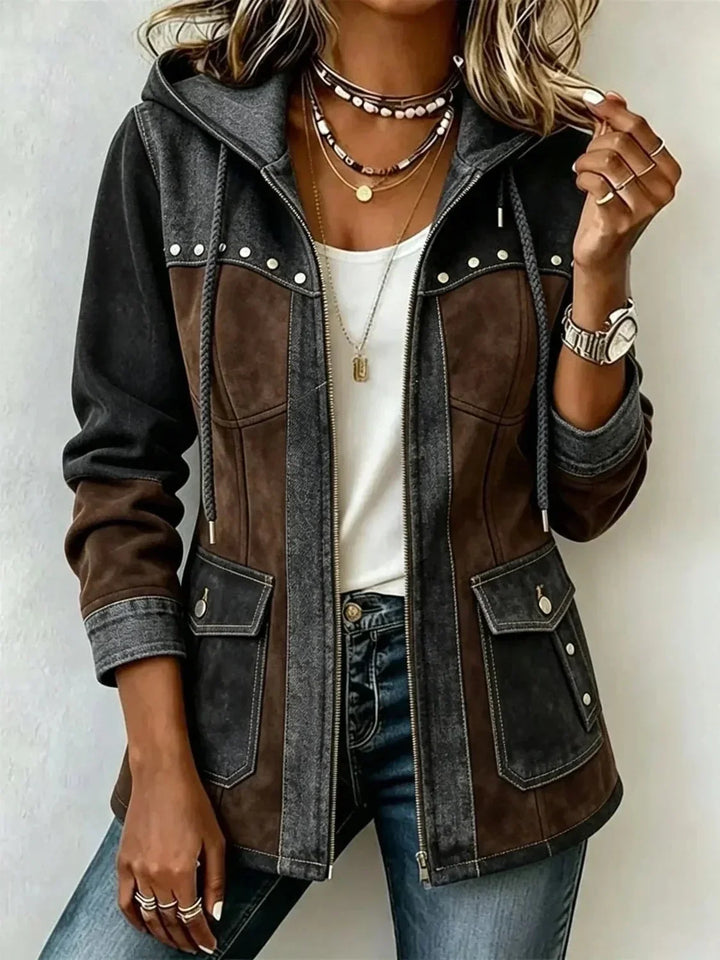 Véronique | Two-Tone Hooded Jacket